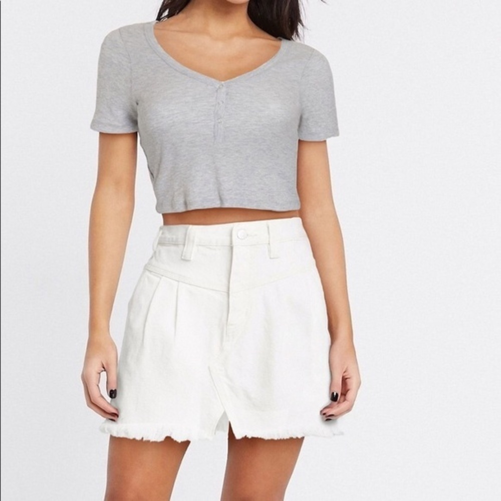 LAST CHANCE Free People SideCar Denim Mini Skirt NWT